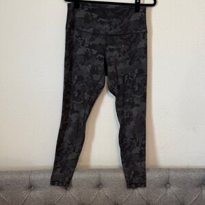 lululemon athletica Black Patterned Leggings